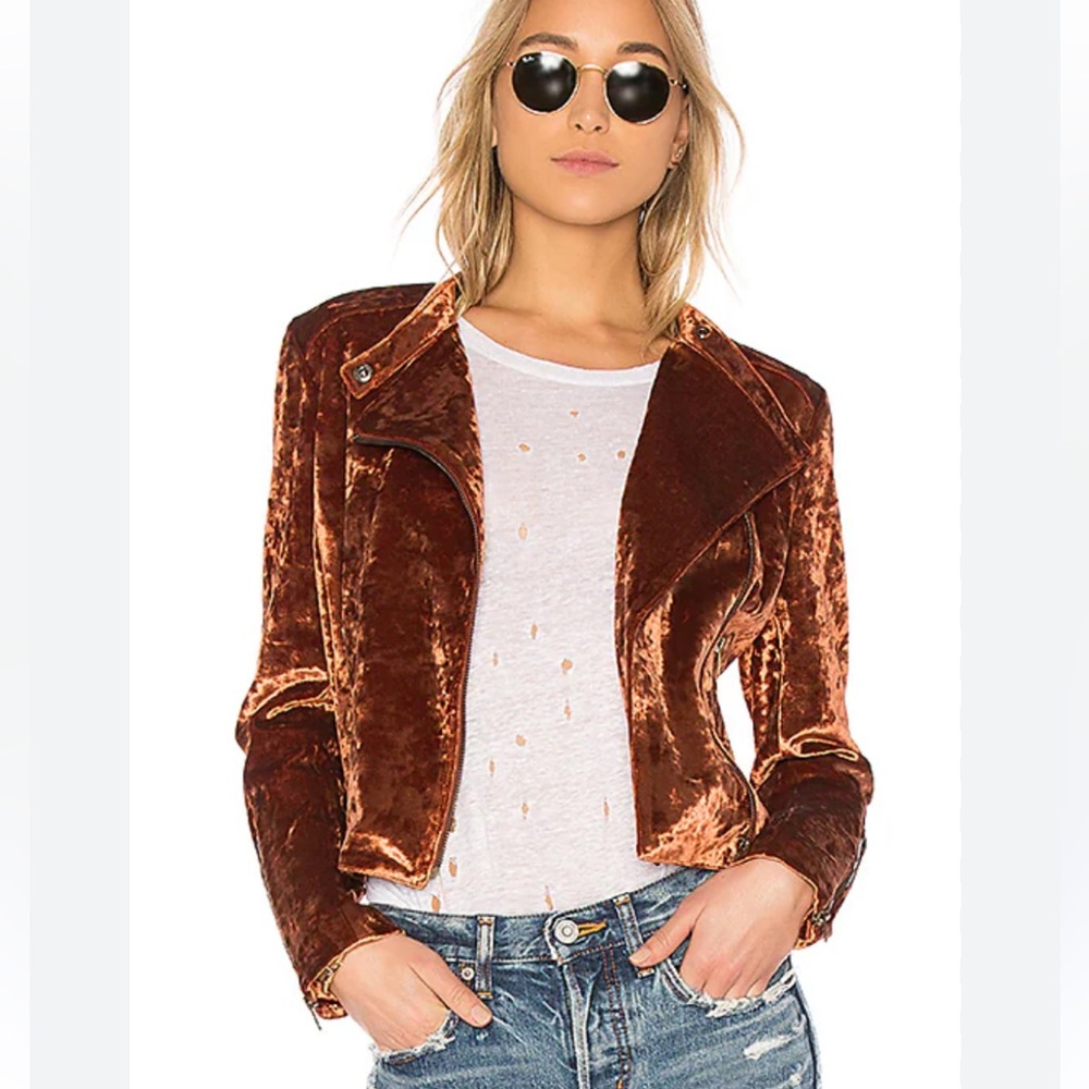 James Jeans Harley Jacket in Amber Crushed - Revolve